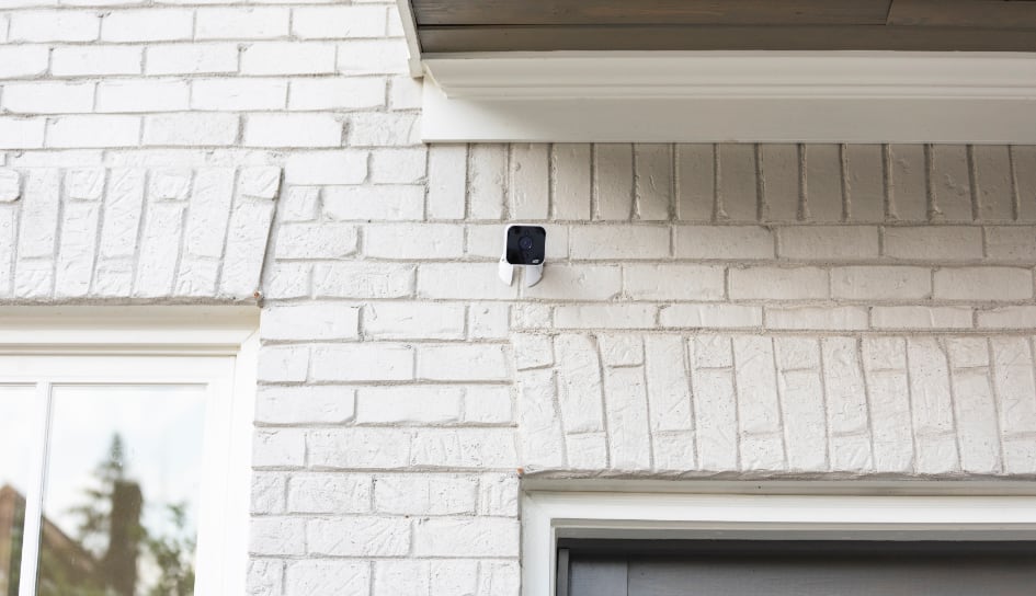 ADT outdoor camera on a Fort Collins home